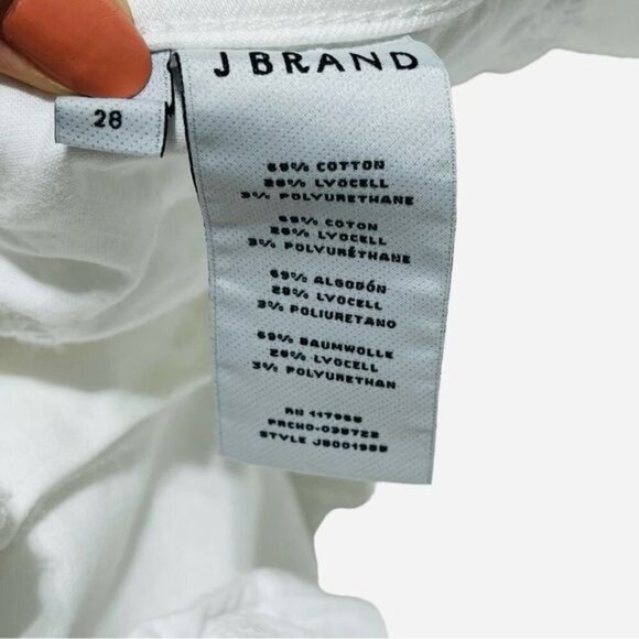 J Brand Women's Alana Skinny Fit Jeans - Comfortable White, Size 28 | Very Good - Picture 9 of 10